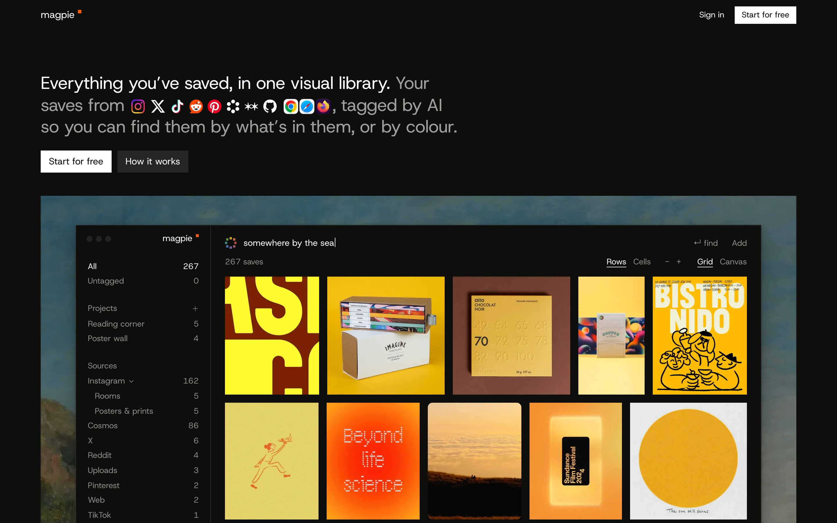 getmagpie.me, the dark landing page